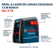 Nível a Laser Bosch GLL 2-12 2 Linhas 0601063BG0-000